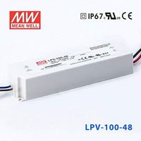 LED Driver Enclosed Switching Power Supply 48 Volts 2.1 Amps 100.8 Watts