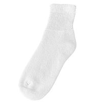 Cotton Sensitive Feet and Diabetic Comfort Socks - Women's (2 Pair Pack) - White