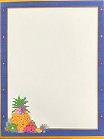 Summer Fiesta Set of 8 Flat Panel Cards and Envelope Set