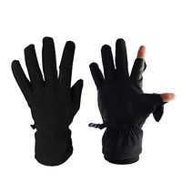 WXQ-Sports Gloves Fashion Convertible Mittens for Men and Women 2 Cut Fingers Flexible Great for Photography Fly Fishing Ice Fishing Running Touchscreen Texting Shooting Hiking (Size : S)