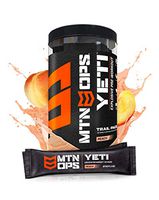MTN OPS Yeti Monster Pre-Workout Powder Energy Drink, 20 Single-Serving Trail Packs, Peach
