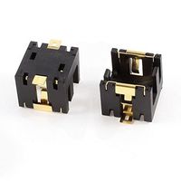 2PCS Black Plastic Cell Button Lithium Batteries Socket Holder for 2 x AG13/LR44 by Uptell