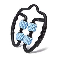 GonaFit Trigger Point Massager - Multipurpose Muscle Relief Tool for Men and Women Athletes - 4 Point Deep Tissue Manual Massager for Neck, Arm, Shoulder, and Legs | Hand-Grip Massage Stick (Blue)