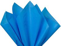 Brilliant Blue Tissue Paper Squares, Bulk 24 Sheets, Premium Gift Wrap and Art Supplies for Birthdays, Holidays, or Presents by Feronia packaging, Large 20 Inch x 26 Inch