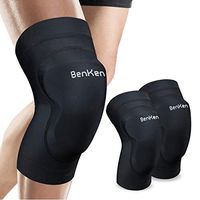 BenKen Knee Sleeves Anti-Slip Anti-Collision Knee Pad Protector Knee Compression Sleeves Knee Brace Support for Running, Arthritis, Basketball,Volleyball, Jumper, Tennis, Injury Recovery