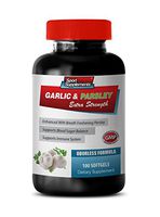 Blood Pressure Support Formula - Garlic & Parsley - Supports Immune System - Garlic Extra Strength Soft gels - 1 Bottle 100 Softgels