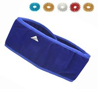 Acupressure Magnetic Pyramid Therapy Neck Belt Thyroid Throat Tonsillitis Cough Set of 1 + Sujok Acupressure Rings Set of 5 Belt