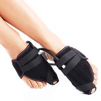 DONGBALA Bunion Corrector, Inflatable Big Toe Straightener Hallux Valgus Splint for Night Pain Relief Bunion Surgery Recover with Air Pump(Black),Onepair