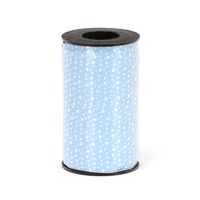 Berwick 3800803 Reverse Dots Curling Ribbon, 3/8-Inch Wide by 250-Yard Spool, Blue