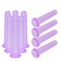 Facial Cupping Sets Body and Face Massager Cups for Adults Home Use (Color : Purple)