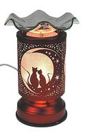 Electric Touch Control Tart Burner Oil Wax Melts Tart Warmer Aroma Lamp Cats Design