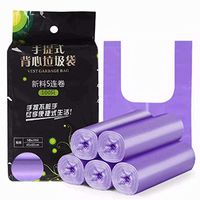 Heyuni.Trash Bag Recycling Garbage Bags For Kitchen Bathroom Yard Office Wastebasket Car 100pcs