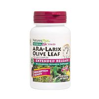 NaturesPlus Herbal Actives ARA Larix Olive Leaf - 750 mg, 30 Vegan Tablets - Immune Support Supplement, Extended Release - Hypoallergenic, Vegetarian, Gluten-Free - 30 Servings