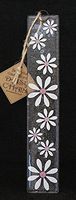 Designer Fused Glass Wall Hanging Daisy White and Baby Pink 25cm