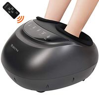 Shiatsu Foot Massager Machine with Heat - Electric Feet Massage with Adjustable Deep Kneading, Rolling, Air Compression for Plantar Fasciitis and Foot Pain Relief - Remote Control