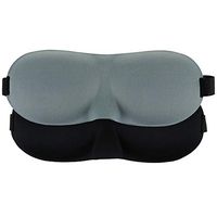 KikiLuna Eye Mask for Sleeping, 3D Contoured Sleep Mask for Women and Men 2 Pack,Lightweight and Comfortable Soft Eye Cover for Night Sleeping, Travel, Nap, Shift Works (Black_Gray)