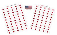 Made in USA! 100 Country Flag 1.5" x 1" Self Adhesive World Flag Scrapbook Stickers, Two Sheets of 50, 100 International Sticker Decal Flags Total (Japan)