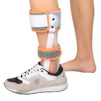 HAMUHA Ankle Brace - Stirrup Ankle Splint - Adjustable Rigid Stabilizer for Sprains, Strains, Post-Op Cast Support and Injury Protection (Left)
