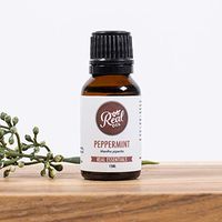 Real Oil - Peppermint Essential Oil, 15ml - Breathe for Cooling Relief, Aids in Energy Boost, Headache Relief, All-Natural Pick-Me-Up, Soothe Upset Stomach, for Diffusion and Topical Use - 100% Pure