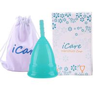 Anytime Gobal Menstrual Cup with Travel Soft and Reusable Period Cup Small Size (Green, Large)