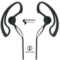 SpeakEasy Corded Over the Ear Handsfree Boom Headphones - Compatible with 3.5mm and 2.5mm Phones - iPhone, Samsung Galaxy, Android, HTC, LG - Cloth Style Cord!