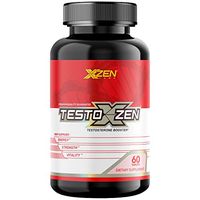 XZEN Testoxzen Natural Testosterone Booster – Premium Dietary Supplements for Men – Energy and Strength Supplement Pills – 60 Tablets – Black Pepper Performance Supplements
