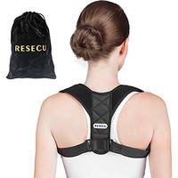 RESECU Posture Corrector for Men and Women Adjustable Upper Back Brace for Clavicle Support and Providing Pain Relief from Neck, Back and Shoulder with Bag