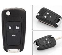 Keyless Entry NEW Folding Flip FOB Remote KEY Case Shell replacement for 2011 2012 2013 Chevy Chevrolet Cruze 3 Buttons