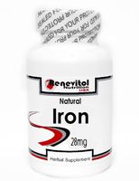 Natural Iron 28mg 100 Capsules ~ Renevitol