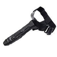 11.4Inch Safe Soft Material Real Hollow Strap on Toy-Didle Unisex Massager Extension Good Tools Women Black