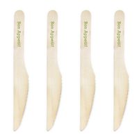 Dress My Cupcake Natural Wood Candy 200-Pack Buffet Knives DIY Kit, Bon Appetite, Kiwi Green