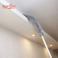 | Dusters | Magic Telescoping Anti Static Soft Microfiber Cleaning Duster Brush Dust Cleaner Handle Natural Feather | by SOMITI