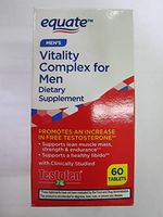 Equate Men's Vitality Complex Increase Testosterone, 60 Tablets