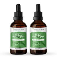 Tribal Inflam-Ease Alcohol-Free, Glycerite Turmeric, Licorice, Meadowsweet, Ginger, Spirulina. Tincture Herbal Extract Intestinal Comfort Formula 2x4 OZ