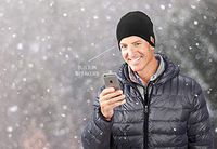 Sharper Image Smartphone Bluetooth Hat - Black