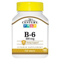 21st Century B 6 100 mg Tablets, 110 Count (Pack of 3)