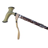 Charming Canes Adjustable Folding Walking Cane with Comfortable Grip, Wrist Strap, and Carrying Case – Travel Friendly! (Moss Floral)