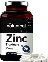 Maximum Strength Zinc 100mg (Zinc Picolinate Supplement), 120 Capsules, Zinc Vitamin and Immune Vitamins for Enzyme Function and Immune Support, Non-GMO and Made in USA