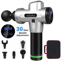 Deep Tissue Percussion Muscle Massager, Massagers for Muscles Handheld Gun for Athletes Electric Cordless Carrying Case Massage Vibration Muscle Gun Massager