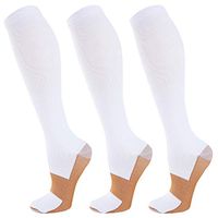 Compression Socks For Men & Women-3 Pairs,15-30mmHg is Best For Running,Athletic,Medical,Pregnancy and Travel （L/XL)