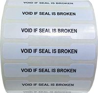 Void If Seal is Broken Food Tamper Evident Labels 0.5 x 2.75 Inch 500 Total Stickers