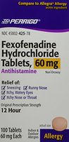 perrigo - Fexofenadine Generic Allegra 60 Mg - 100ct. (Pack of 2)
