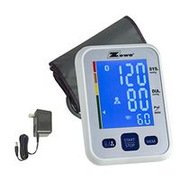 Zewa Upper Arm Blood Pressure Monitor with Two User Mode (120 Reading Memory), Two Cuff (MED/LRG 9” - 14.6” and 13.4” - 18.9”) and AC Adaptor - Bluetooth Compatible with Free App