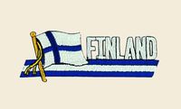 Finland Logo Embroidered Iron on or Sew on Patch