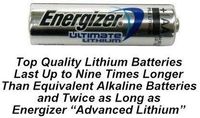 100 AA Energizer L91 Lithium Batteries - Use By 2033