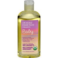 Desert Essence Baby Body and Massage Oil Cuddle Buns Softening, Fragrance Free, 4 Fluid Ounce