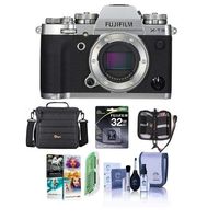 Fujifilm X-T3 Mirrorless Camera Body, Silver - Bundle with 32GB SDHC U3 Card, Camera Case, Cleaning Kit, Memory Wallet, Card Reader, Pc Software Package