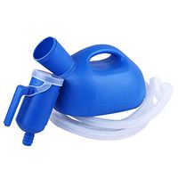 NHFF 2000ml Male Urine Bottle, Urinal Belt Tube Chamber Pot Old Man Bed Urine Thicken with lid Deodorant Urinal Urinal Blue Urinal Pipe Length 1.6 Meters (Color : Blue, Size : Pipe Length 1.6m)