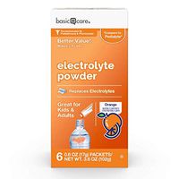 Amazon Basic Care Electrolyte Powder Packets, Orange Flavor