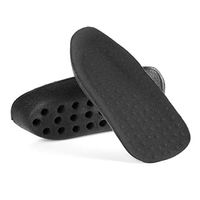 uxcell Foam Height Increase Insoles for Men Women Invisible Heel Lift Soft Inserts Taller Shoes Pad Black 1 Inch Height